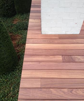 houten terras padouk
